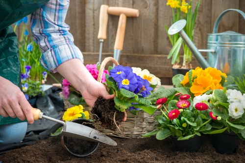 Hard and soft landscaping features for an Alperton garden project